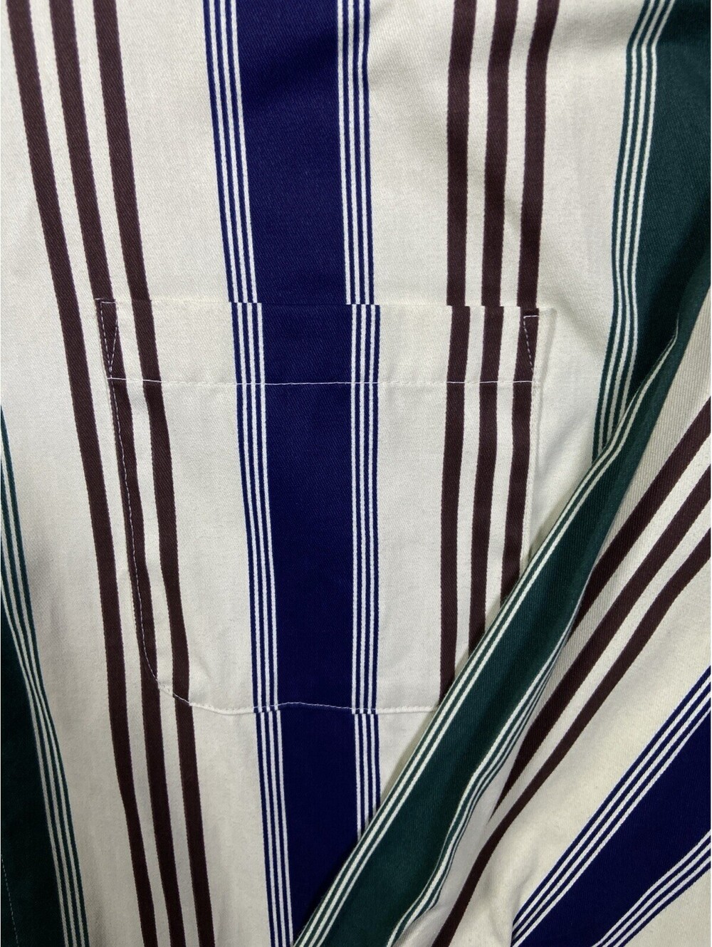Vintage Bon Homme XL Striped Button-Up Shirt Cotton USA Made Western 80s 90s EUC - Picture 3 of 9